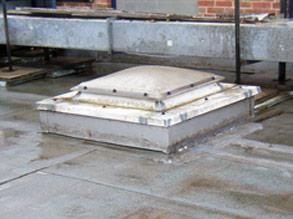 Dachfläche vor dem Auftrag von Belzona 3131 (WG Membrane)